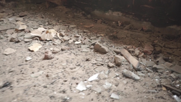 Airsoft Plastic Rounds Hitting Floor In Abandoned Building alt