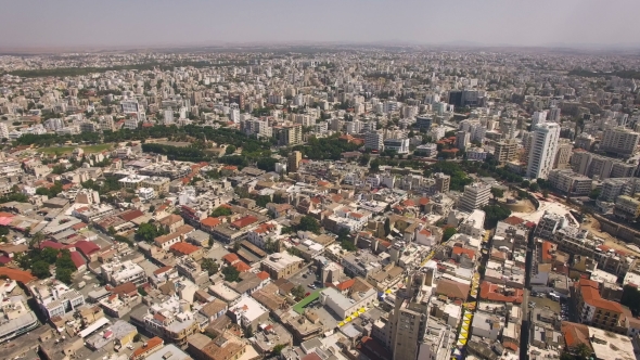 Aerial View Of Southern Part Of Nicosia
