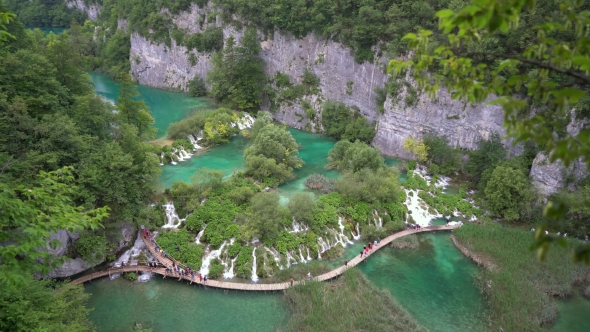 Magnificent Waterfalls In Plitvice National Park