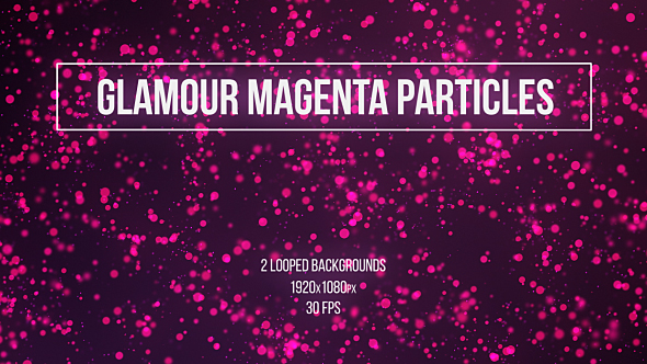 Glamour Magenta Particles