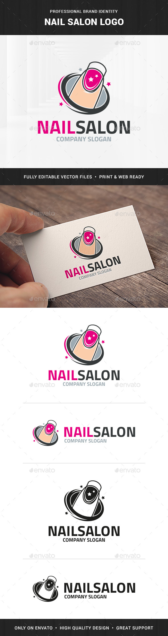 Nail Salon Logo Template