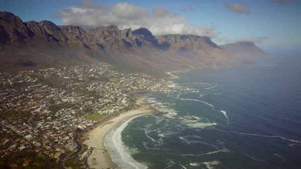 Panoramic aerial view of Cape Town, South Africa.