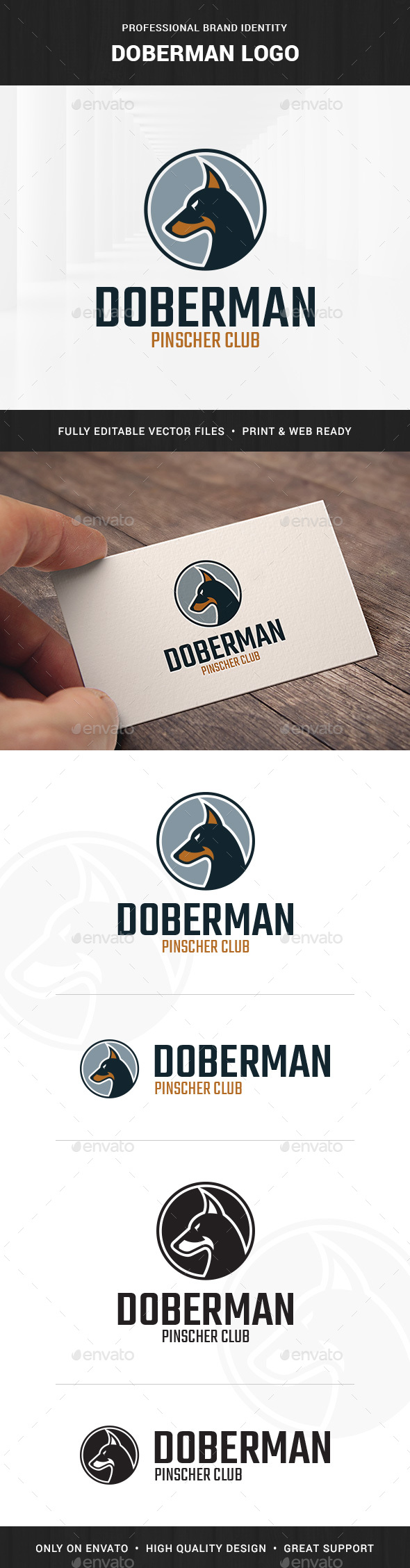 Doberman Logo Template