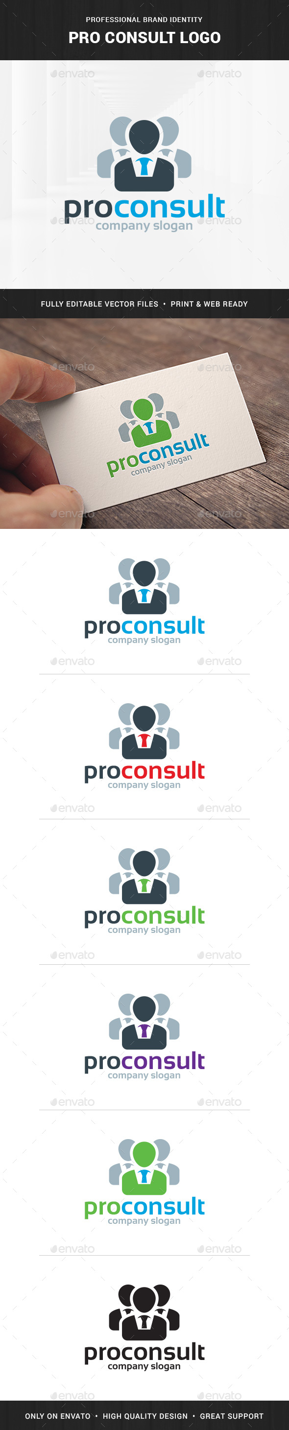Pro Consult Logo Template