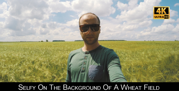 Selfy On The Background Of A Wheat Field 2