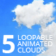 5 Animated Loopable Clouds - VideoHive Item for Sale