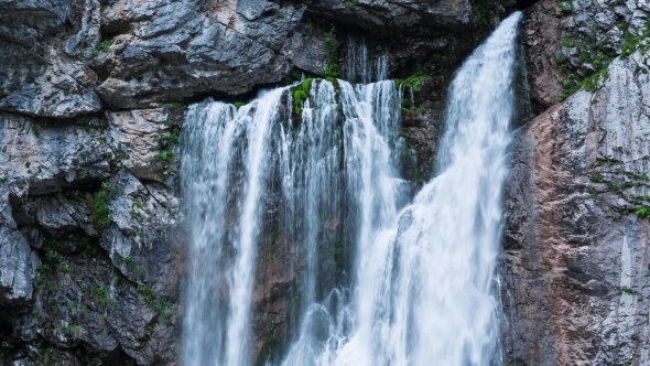 Waterfall in the Mountains