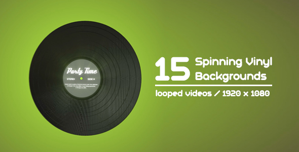 15 Spinning Vinyl Backgrounds