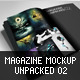 Magazine Mockup Unpacked 02 - GraphicRiver Item for Sale