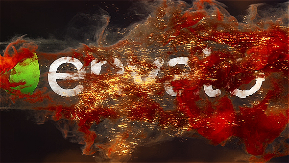 Fire Explosion Logo Reveal 3