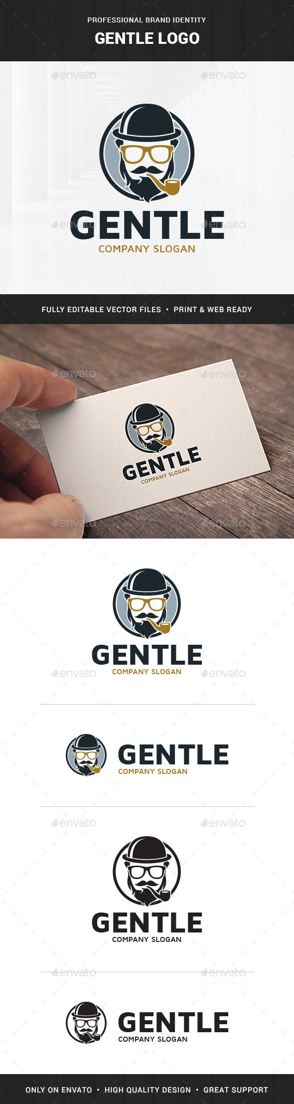 Gentle Man Logo Template