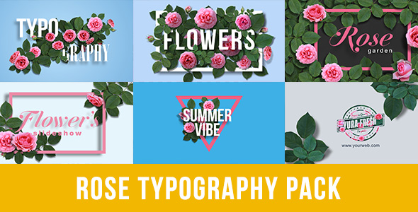 Rose Typography Pack alt