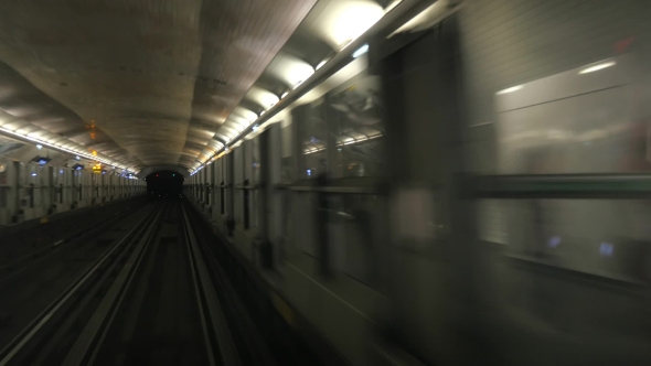 Driveless Underground Trains On The Route