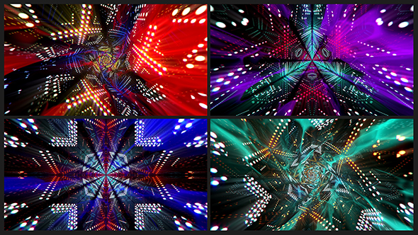 Colorful Tunnels VJ Loops Pack I
