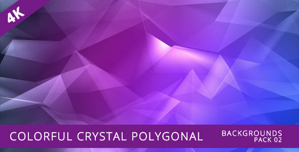  Colorful Crystal Polygon Background