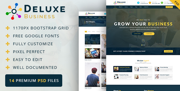 Deluxe Business PSD Template