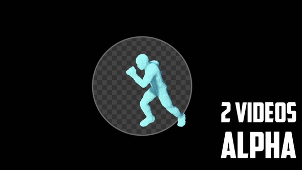 Smoky Running Man Disappears - 2 Pack alt