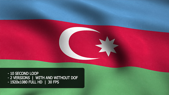 Azerbaijan Flag Background