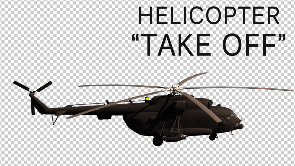Military Helicopter "Take Off"