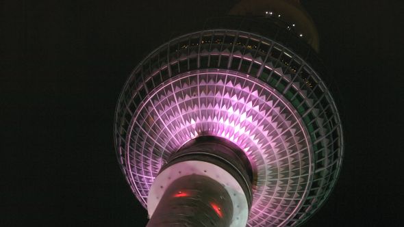 Berlin TV Tower Ball with Lightshow