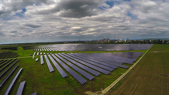 Aerial Solar Panels 