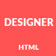 Designer - Presonal Bootstrap HTML5 Template - ThemeForest Item for Sale