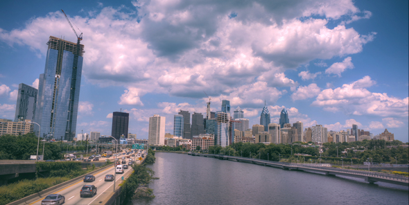 Philadelphia Skyline HDR 4K