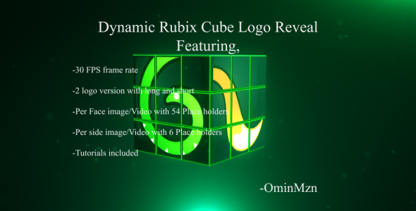 Dynamic Rubix Cube Logo Reveal