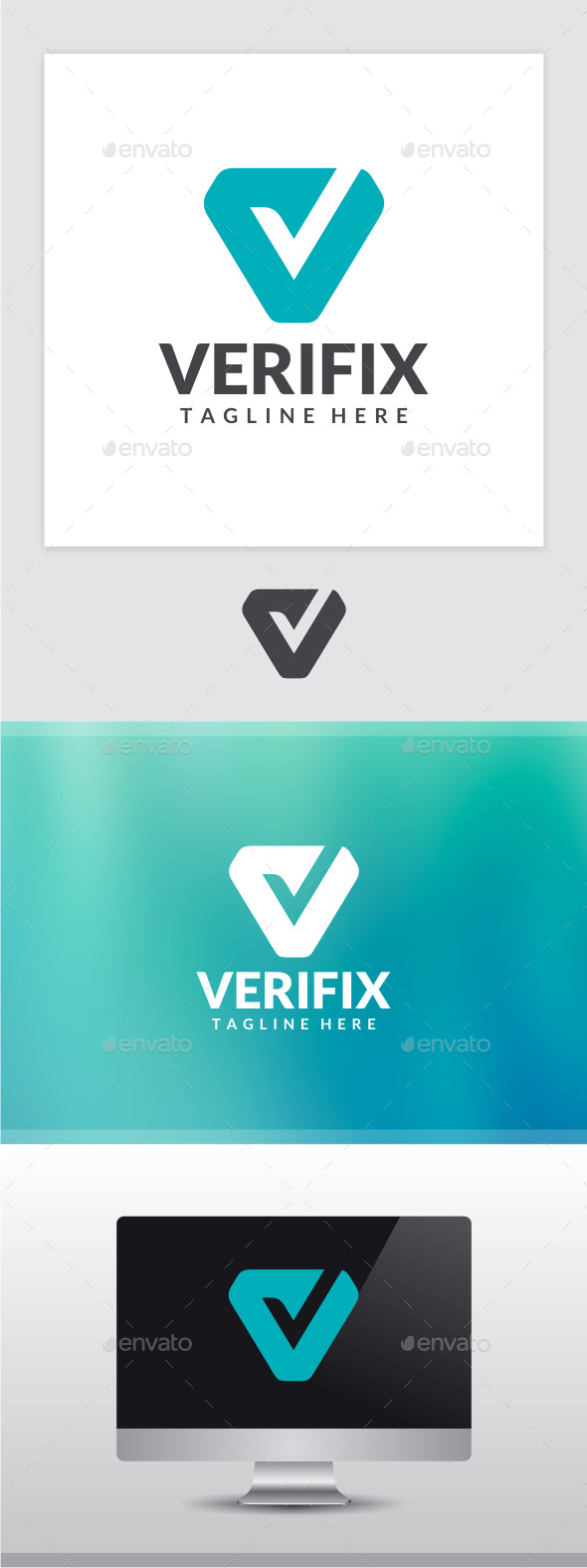 Verifix - Letter V Logo