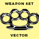Weapon Set Vector Illustration - GraphicRiver Item for Sale