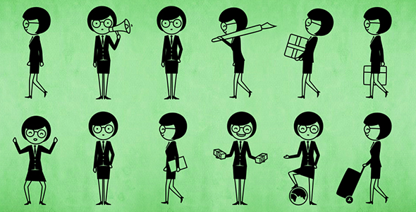 Female White Collar Animation Pack 3 alt