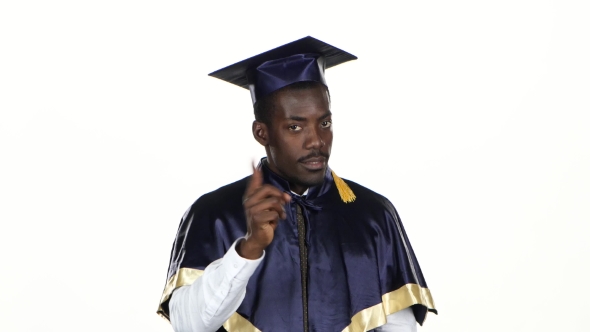 Graduate Threatens With a Finger