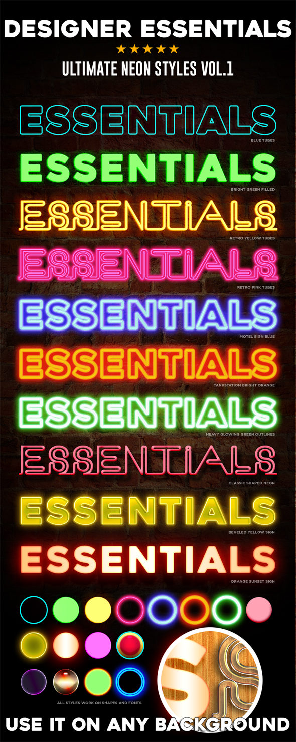 Designer Essentials Neon Vol.1