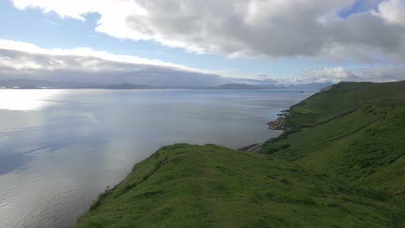 The green coastline of Scotland