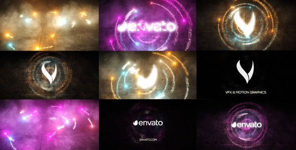 Particles Energy Logo Revel