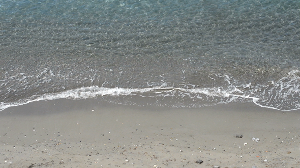 Waves of Crystal Clear Water Sea Coming