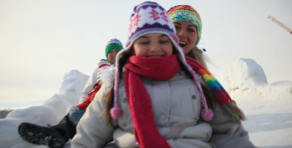 Family In Winter