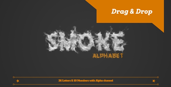 Smoke Letters and Numbers Pack