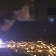 Cutting Of Metal. Sparks Fly From Laser - VideoHive Item for Sale