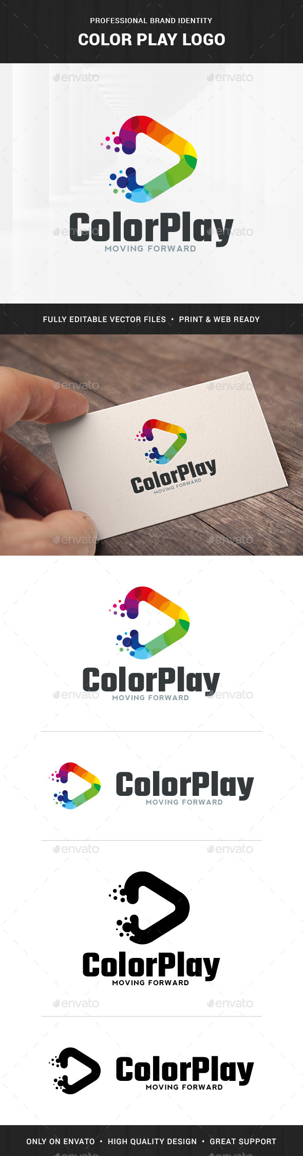 Color Play Logo Template