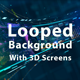 Looped Background With 3D Screens - VideoHive Item for Sale