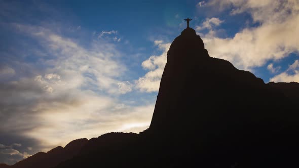 Beautiful Panorama of Rio De Janeiro at Twilight Brazil