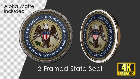 Framed Seal Of Mississippi State