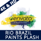 Rio Brazil Paint Splash Logo Revealer - VideoHive Item for Sale