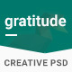Gratitude – Creative Portfolio PSD - ThemeForest Item for Sale