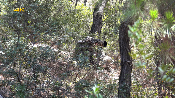 Wildlife Photographer in Camouflage