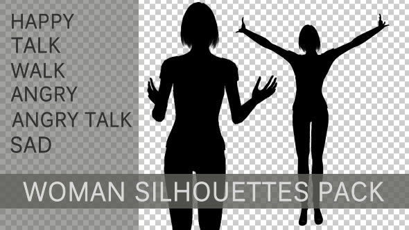 Modern Woman Silhouettes Pack