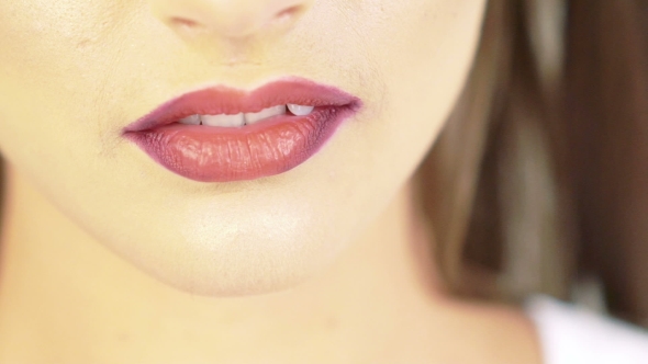 Sexy Woman Seductive Lips