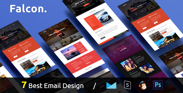 Falcon - Complete Email Package - Responsive Templates + Builder