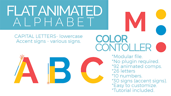 Flat Animated Alphabet alt